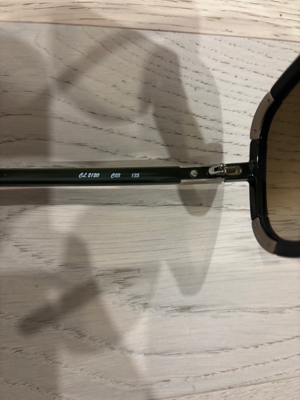 Chloé CL2120 C03 Green Oversized Aviator Sunglasses with Chloe Case - Picture 7 of 7